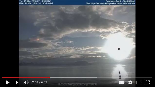 Capture -- Nineth picture showing Sun Simulator reflection on the water from Cavastock, Alaska