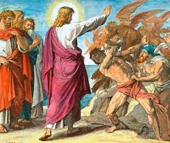 images -- Jesus casts out Demon from a man