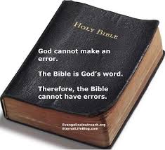 The Holy Word of God -- God cannot make an Error