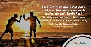 Facebook -- AlmuSalita by Fr. Luciano Felloni -- Matthew 18 verses 12 -- 22