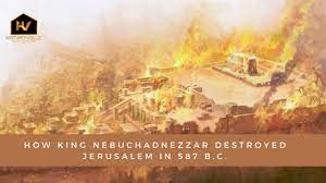 14.) A.) HistoryVille -- How King Nebuchadnezzar Destroyed Jerusalem in 587 B.C. illustration